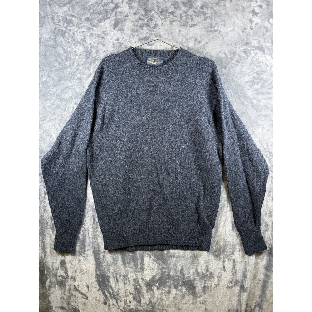Pendleton Sweater Mens 2XL Blue Washable Wool Knit Crew Neck Pullover Winter